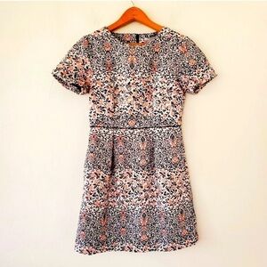 H&M Jacquard Floral Retro Dress
